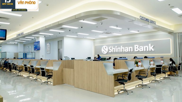 THIẾT KẾ THI CÔNG NỘI THẤT NGÂN HÀNG SHINHAN BANK